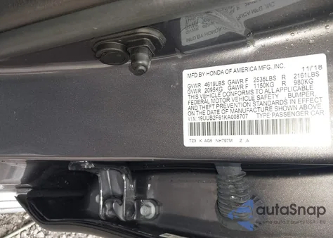 2019 Acura Tlx Tech A-Spec Pkgs из США, поврежденный, VIN 19UUB2F61KA008707